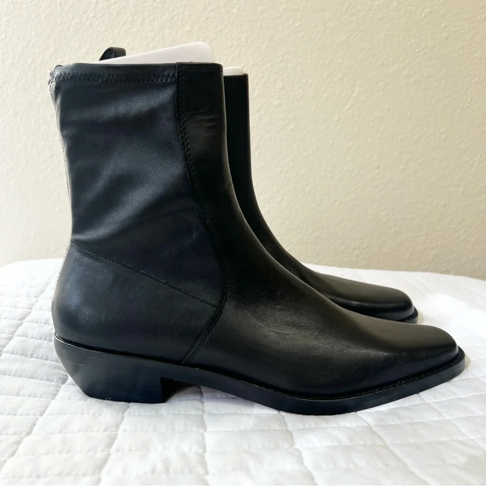 Madewell The Idris Ankle Boot in True Black Size 9 NWOB - Picture 4 of 10